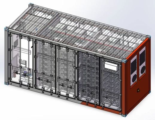 سیستم ذخیره انرژی باتری 1.3 مگاوات ساعت BESS Lithium Lifepo4 Energy ESS