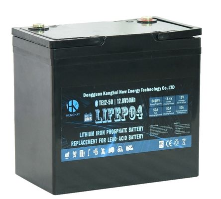 25.5kg Lifepo4 UPS باتری ولتاژ 12V حداکثر شارژ جریان 50A 500Ah